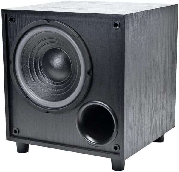 Monoprice 60-Watt Powered Subwoofer - 8 Inch With Auto-On Function, For Studio And Home Theater Black - Image 2